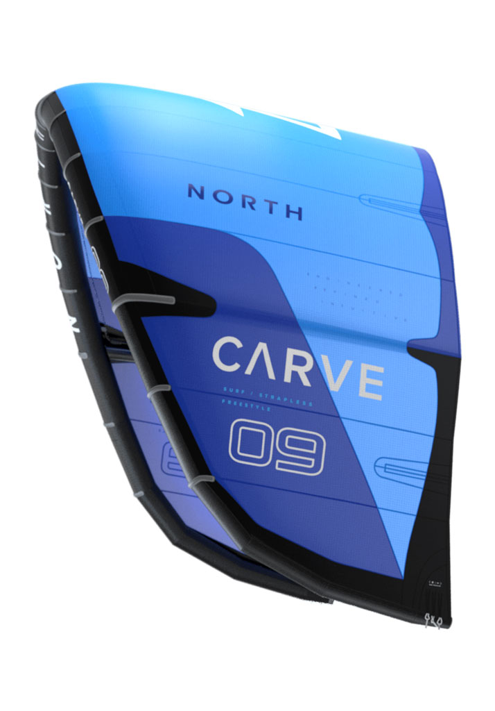 VELA KITESURF NORTH KITEBOARDING CARVE KITE 2023 475 PACIFIC BLUE 8m (Size 8m)