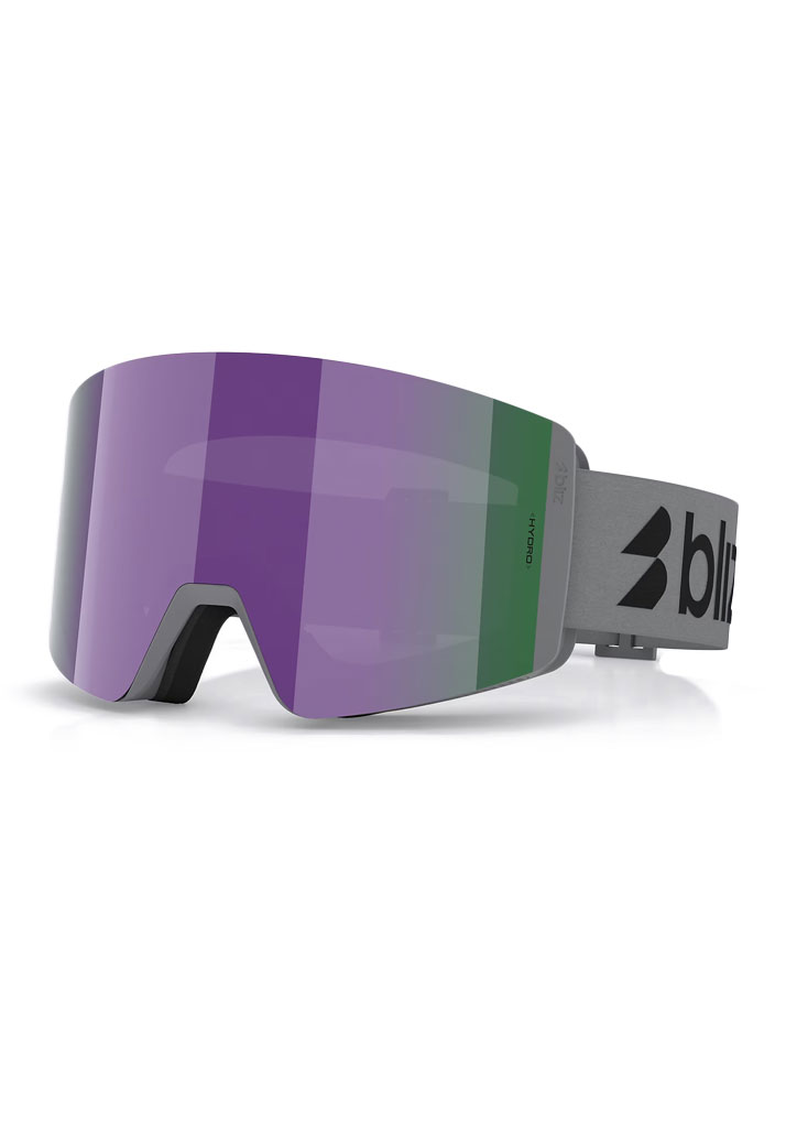 MASCHERA SNOWBOARD BLIZ G003S MATTE GREY BROWN PURPLE MULTICOLOR U