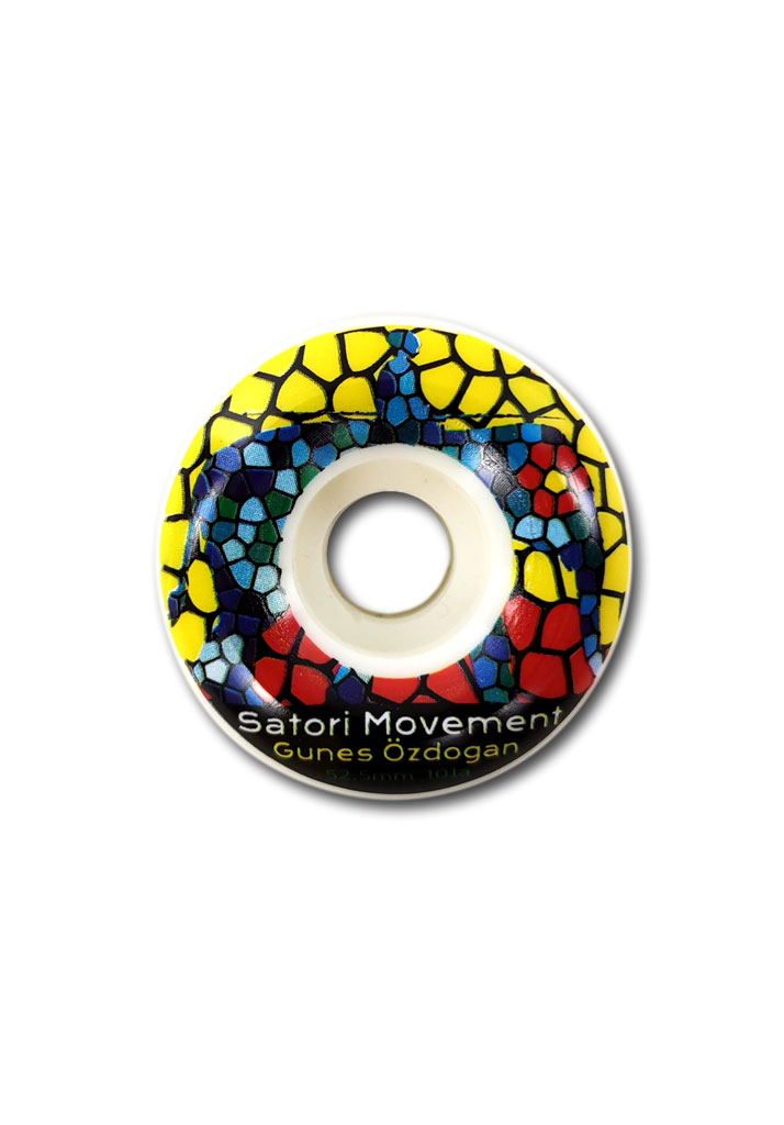 RUOTE SKATE SATORI GUNES OZDOGAN STAIN GLASS PRO CONICAL 52,5mm 80B U