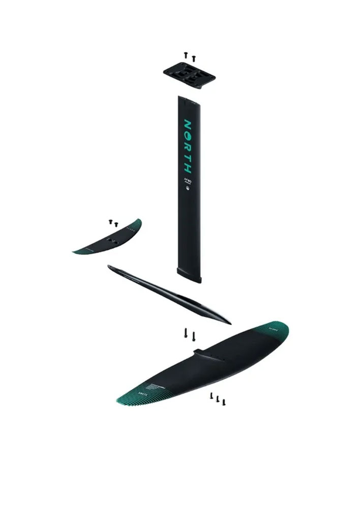 KIT HYDROFOIL NORTH KITEBOARDING SONAR PRIME EDITION 900 BLACK PE 1500 (Size PE 1500)