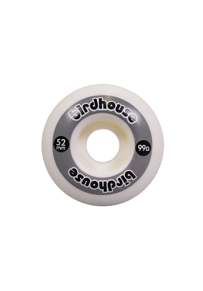 RUOTE SKATE BIRDHOUSE WHEELS LOGO GREY 52mm 99a