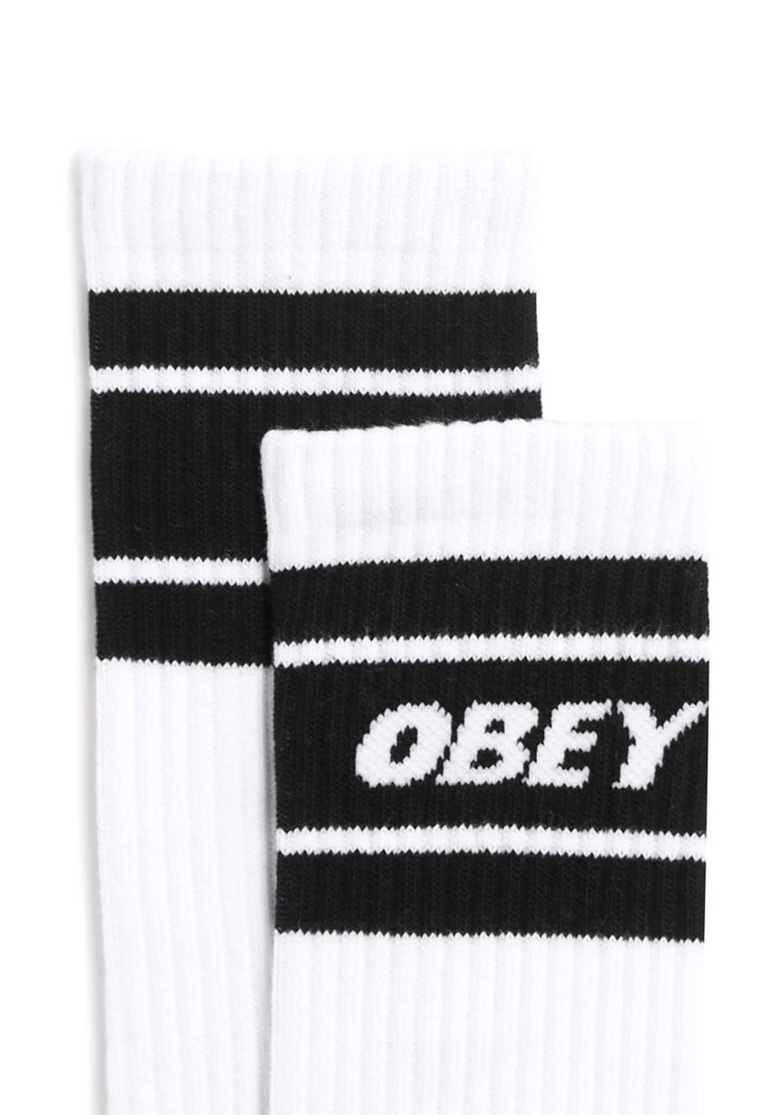 CALZE OBEY COOPER II SOCKS WHITE BLACK U