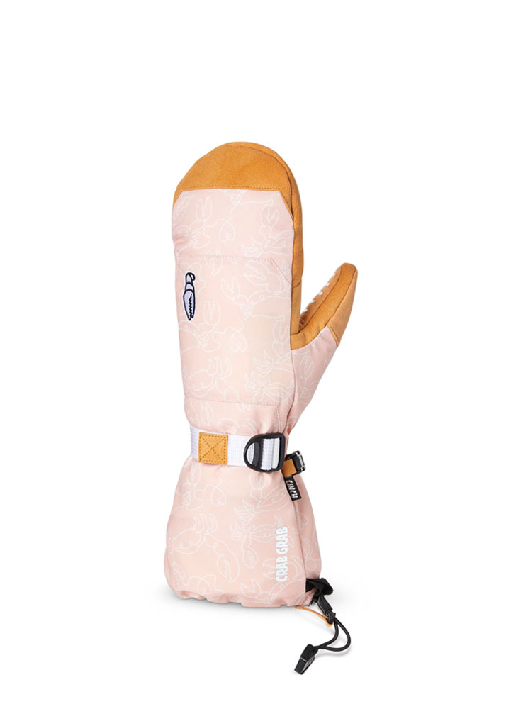 GUANTI SNOWBOARD CRAB GRAB CINCH WOMENS MITT CRAB DOODLE PINK M (Size M)