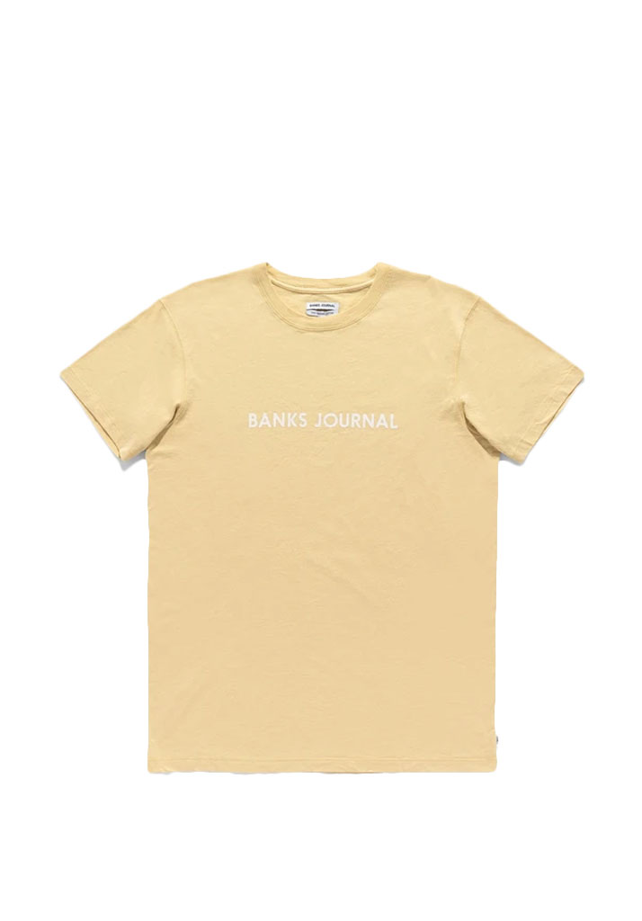 T-SHIRT MANICHE CORTE BANKS JOURNAL LABEL TEE LIGHT LEMON S (Size S)