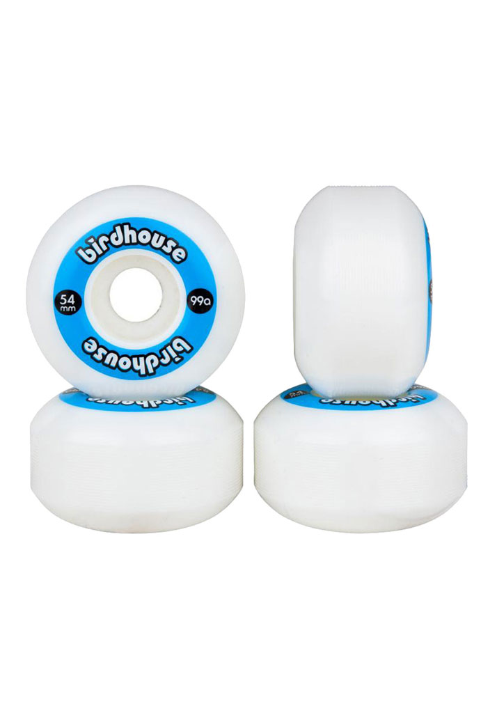 RUOTE SKATE BIRDHOUSE WHEELS LOGO 99A 54mm BLUE