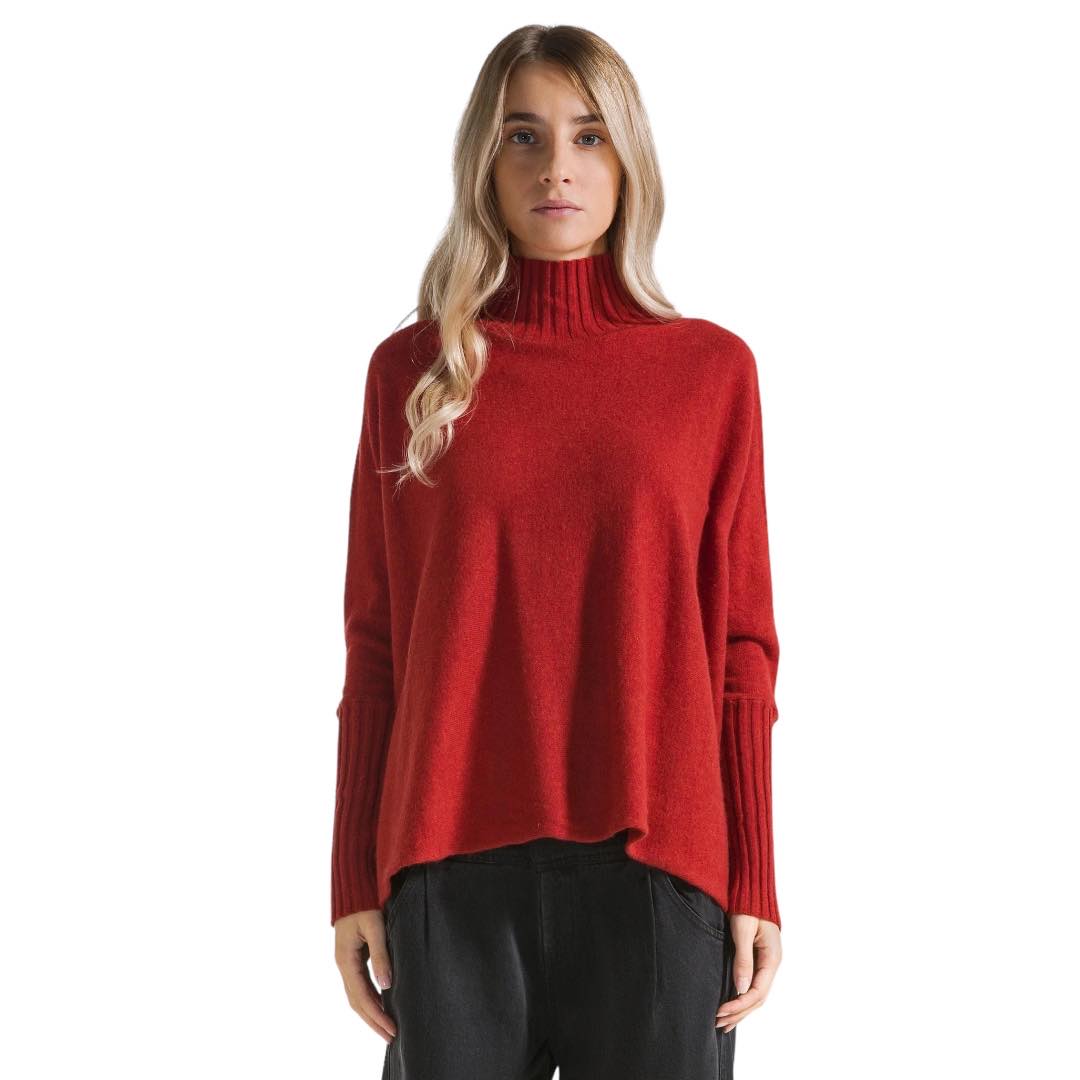 Deha Pullover Collo Alto (LARGE, MILK WHITE)