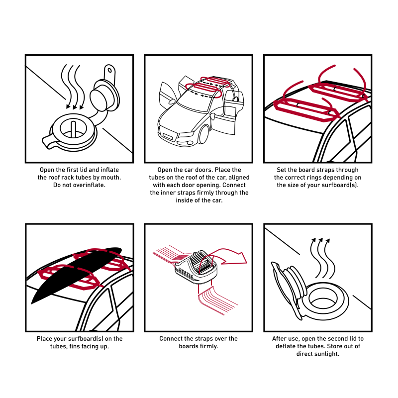 Mystic Inflatable Roofrack System Single