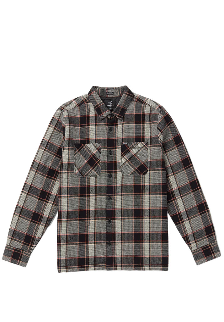 CAMICIA MANICHE LUNGHE VOLCOM BRICKSTONE LINED FLANNEL LS DIRTY WHITE S (Taglia S)