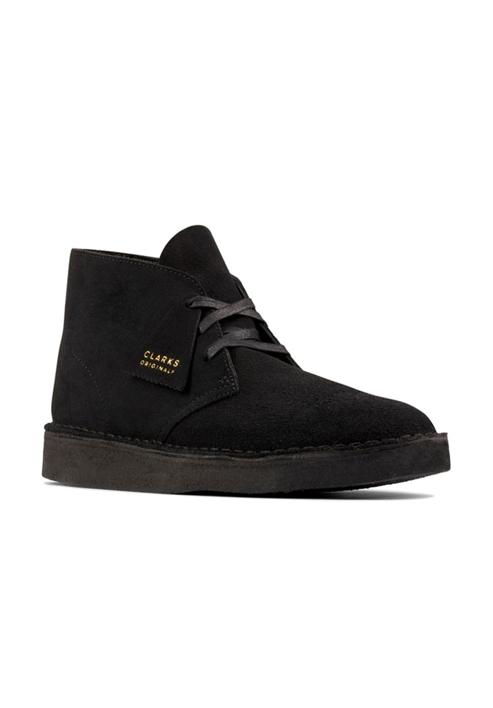 SCARPE CASUAL CLARKS DESERT COAL BLACK SUEDE 44 1/2 (Taglia 44 1/2)
