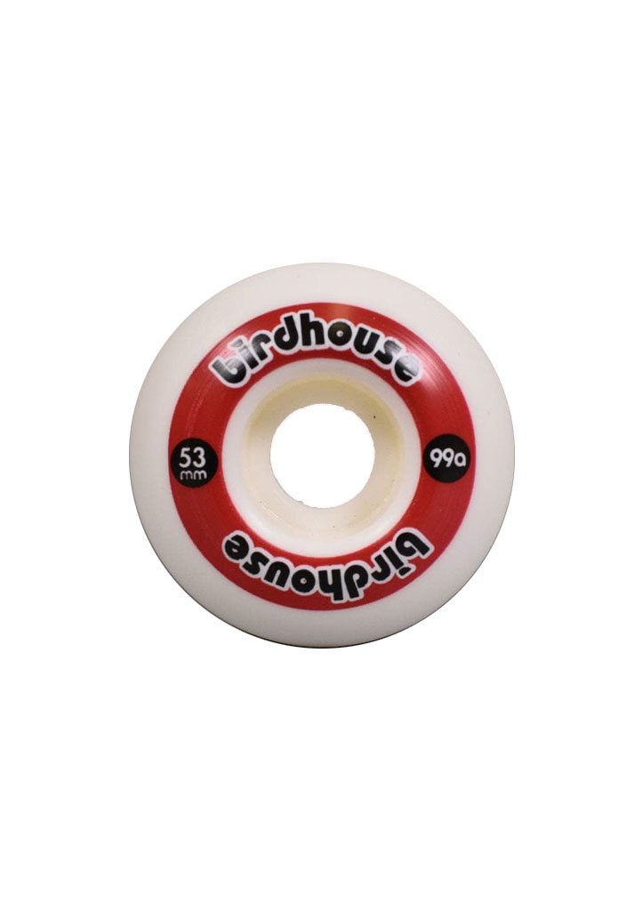 RUOTE SKATE BIRDHOUSE WHEELS LOGO RED 53mm 99a