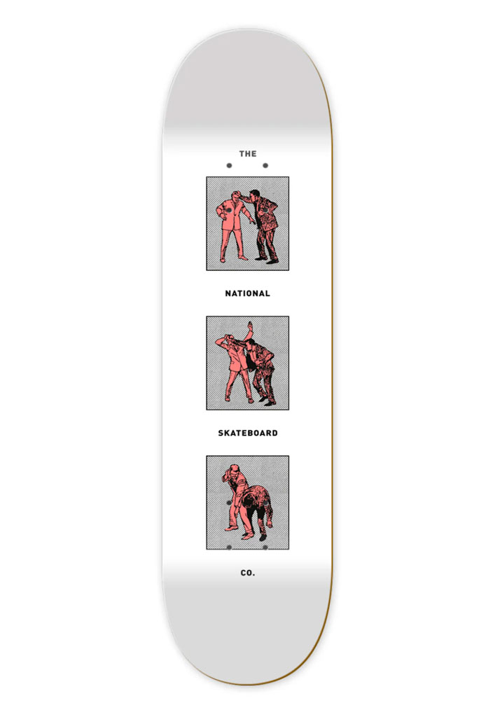 TAVOLA SKATE THE NATIONAL S. CO. OFFICE POLITICS WHITE 8.125"
