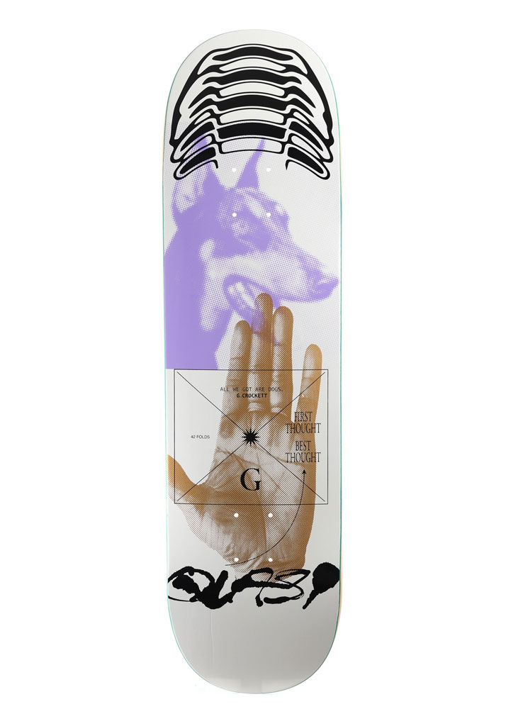 TAVOLA SKATE QUASI SKATEBOARDS THOUGHTS 8.5" GILBERT CROCKETT