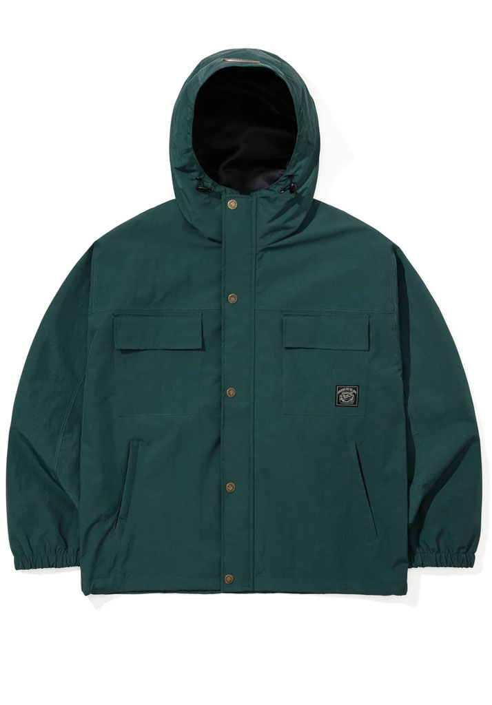 GIACCA SNOWBOARD BSRABBIT POCKET RIDGE HOODED JACKET GREEN XL (Size XL)