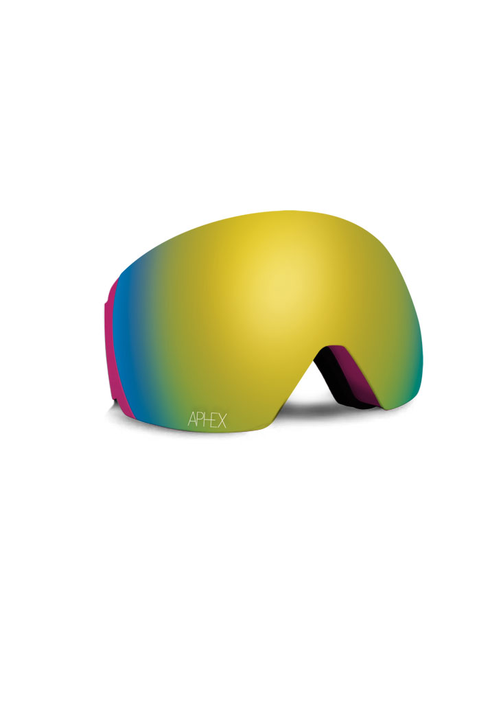 MASCHERA SNOWBOARD APHEX STYX STRAWBERRY (SENZA STRAP) REVO GOLD U