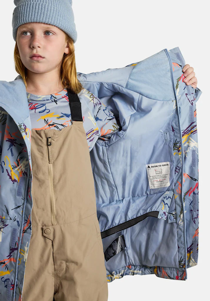 GIACCA SNOWBOARD BURTON K SKIMMER 2L JACKET SCRIBBLE L (Size L)