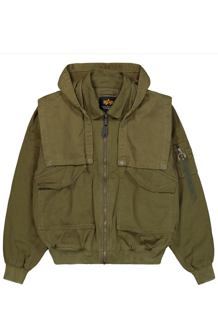 GIACCA ALPHA INDUSTRIES CWU-45/P D-TEC HOOD DARK OLIVE L (Size L)