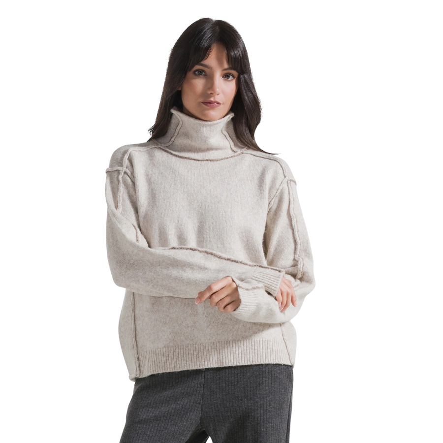 Deha Maglione a Collo Alto in Misto Lana (EXTRA SMALL)