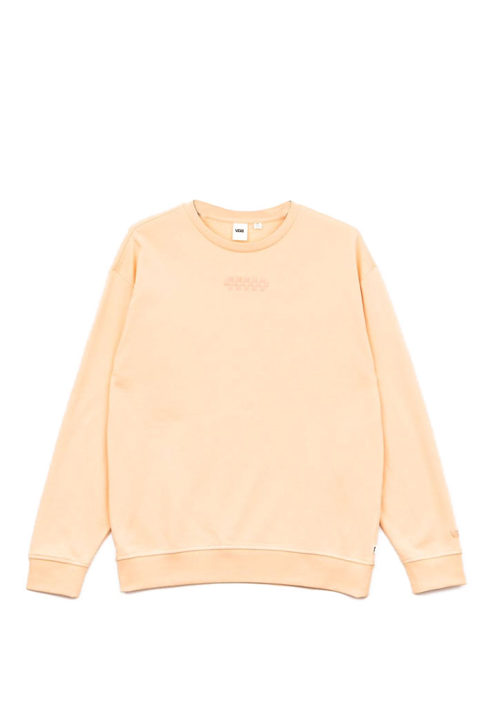 FELPA GIROCOLLO VANS OVERTIME CREW BLEACHED APRICOAT S (Size S)