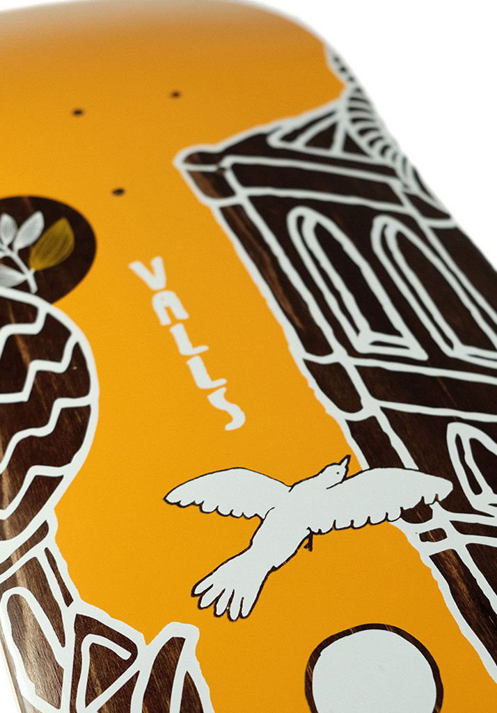 TAVOLA SKATE MAGENTA SKATEBOARDS LEO VALLS BUILDINGS SERIES 8.25" U
