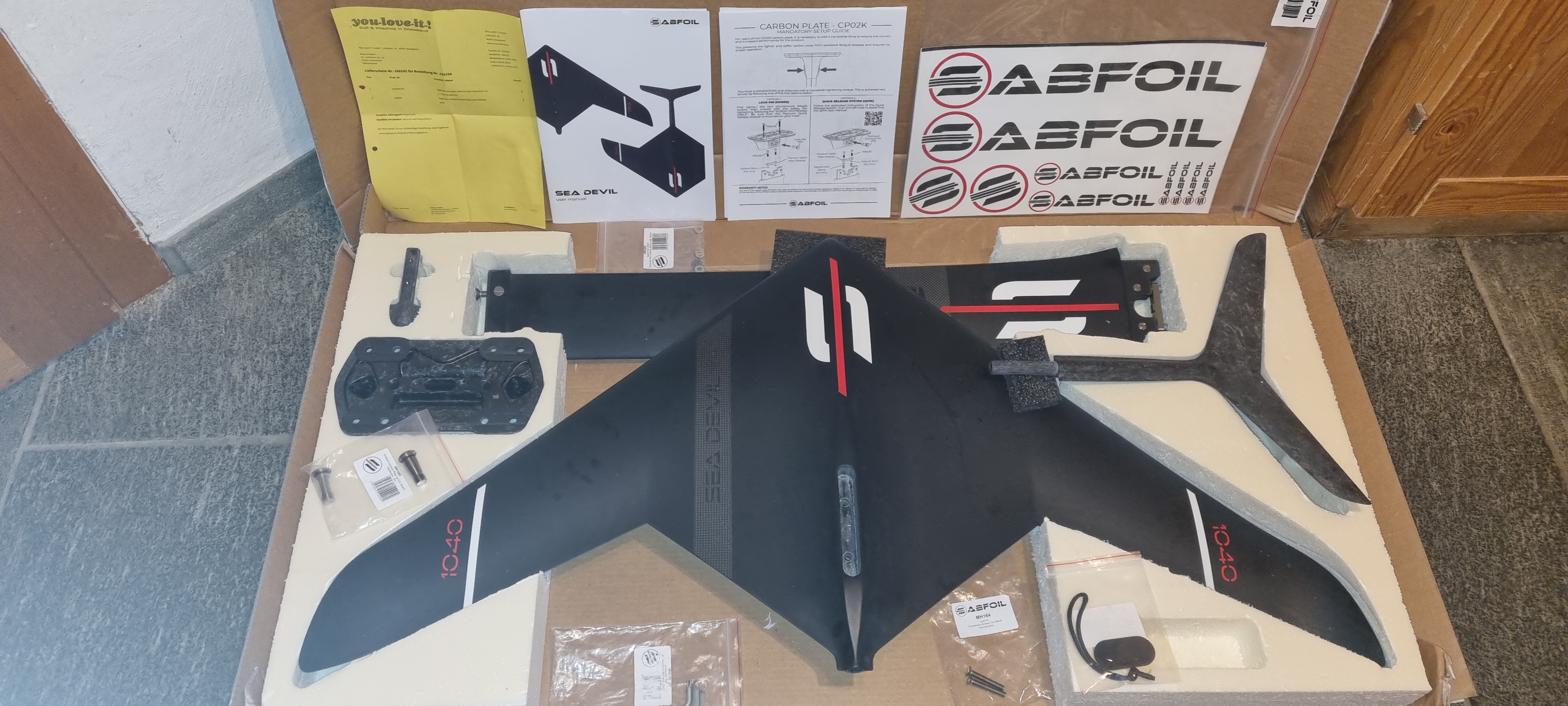 Sea Devil 1040 Set Kraken Mast 83 Carbon Quickrelease Carbon Mastplate