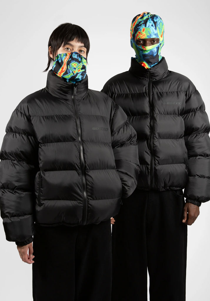GIACCA WASTED PARIS FUSION PUFFER JACKET BLACK S (Taglia S)
