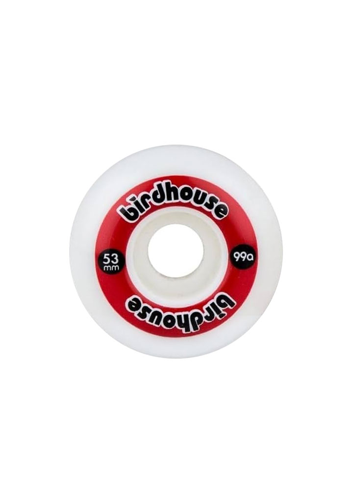 RUOTE SKATE BIRDHOUSE WHEELS LOGO 99A 53mm RED