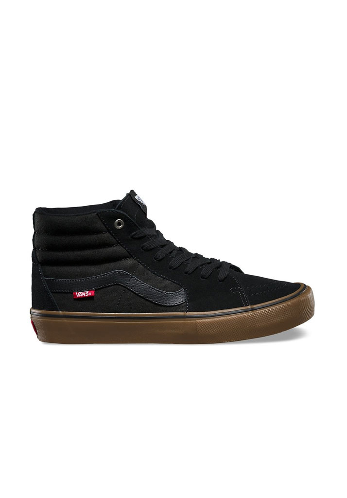 SCARPE SKATE VANS SK8-HI PRO BLACK GUM 38 1/2 (Size 38 1/2)