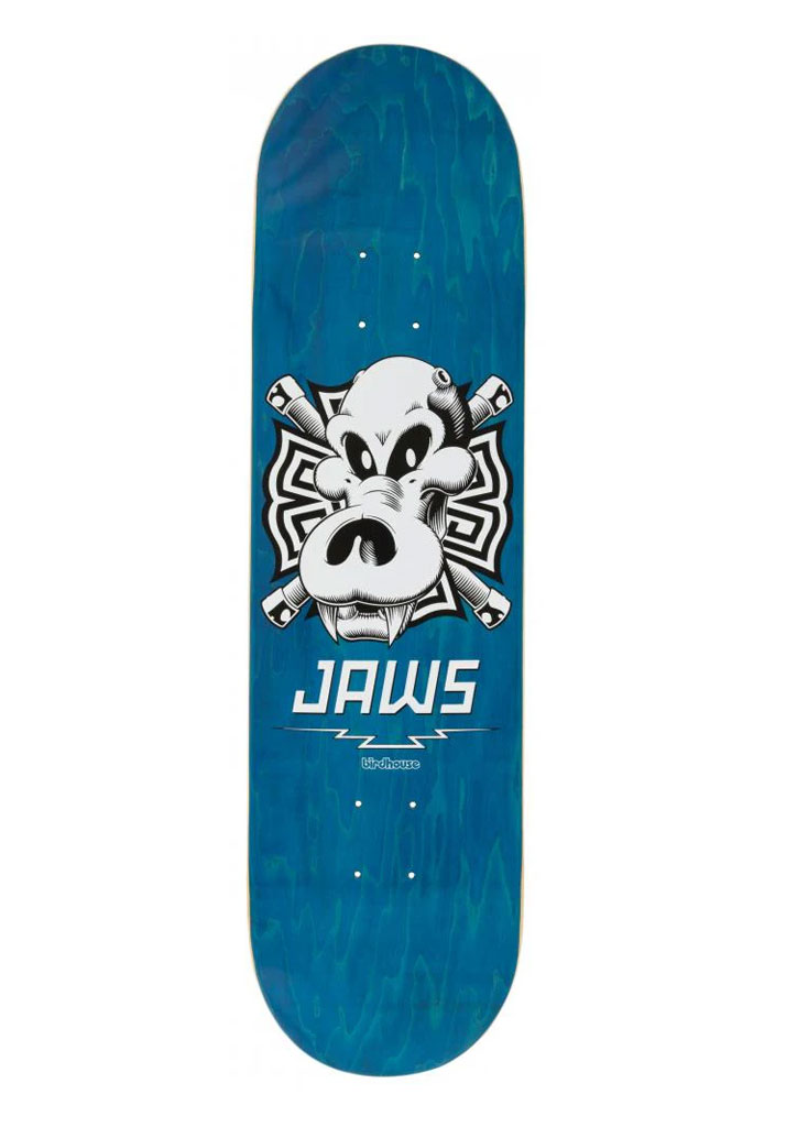 TAVOLA SKATE BIRDHOUSE JAWS SKULL BLUE 8.25" U