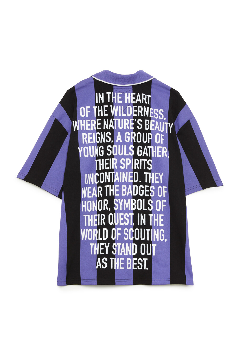 T-SHIRT MANICHE CORTE AMISH T-SHIRT 90'S SOCCER DAN SABLON PURPLE BLUE M (Size M)