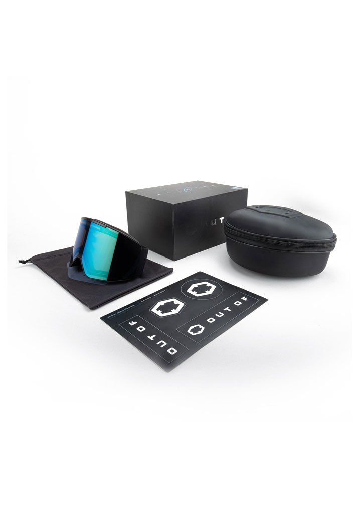 MASCHERA SNOWBOARD OUT OF ELECTRA 3 BLACK IRID GREEN