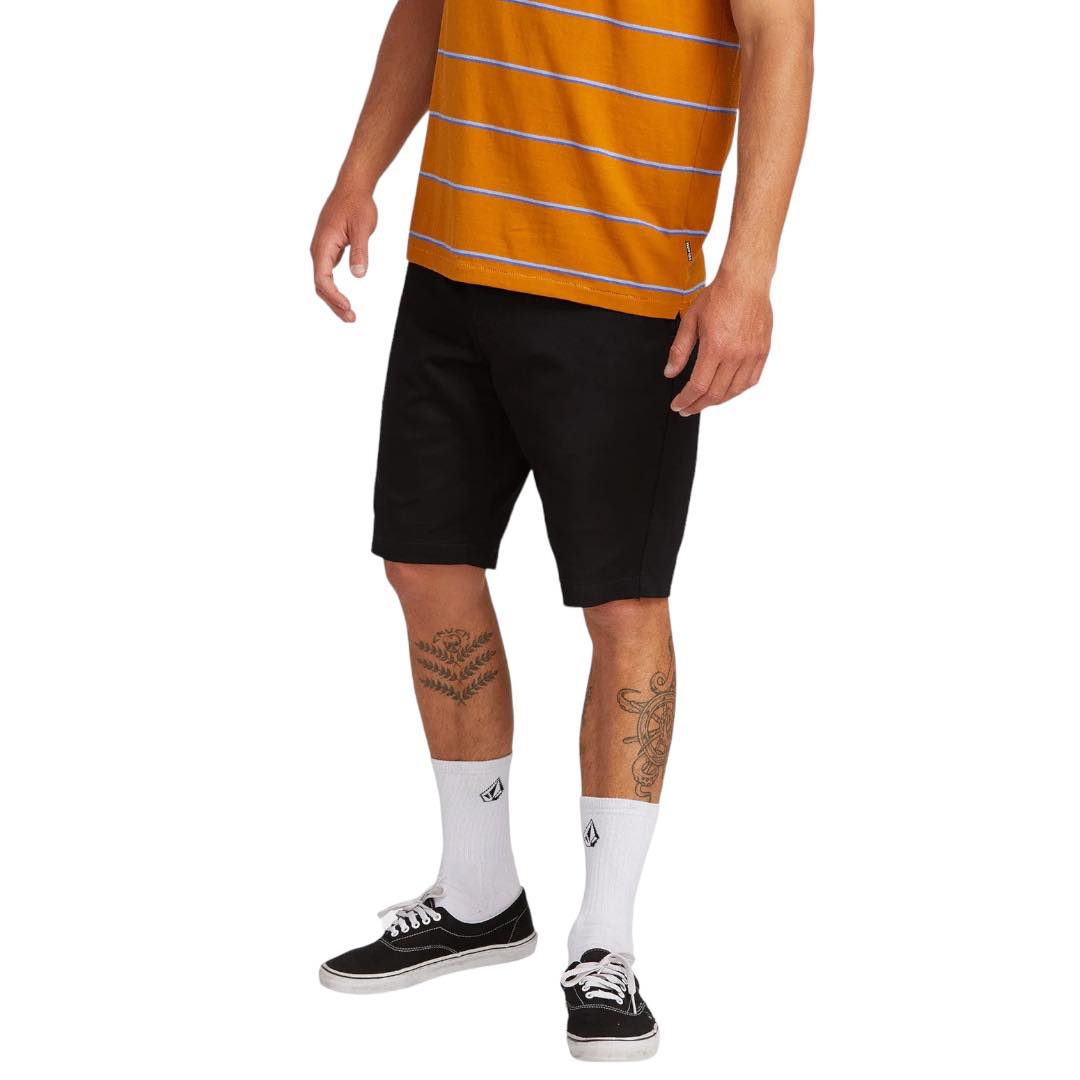 Volcom Frickin Moderd Stretch 21" Shorts (30, BLACK)