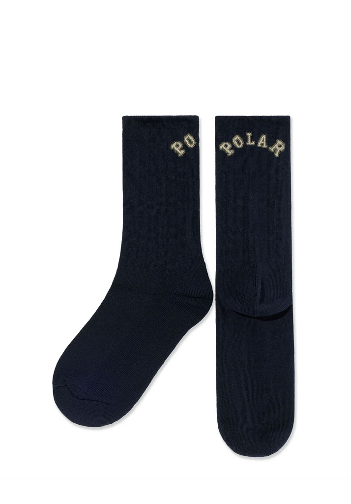 CALZE POLAR SKATE CO. LARGE RIB SOCKS COLLEGE DARK NAVY 39-42 (Size 39-42)