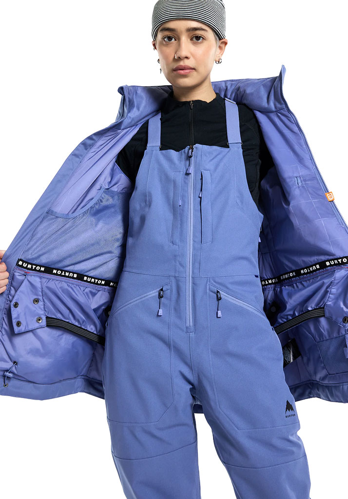 GIACCA SNOWBOARD BURTON LELAH 2L JACKET SLATE BLUE S (Size S)