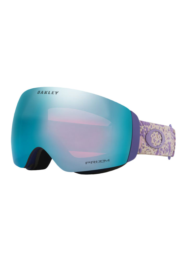 MASCHERA SNOWBOARD OAKLEY FLIGHT DECK M LILAC CELL PRIZM SNOW SAPPHIRE IRIDIUM U