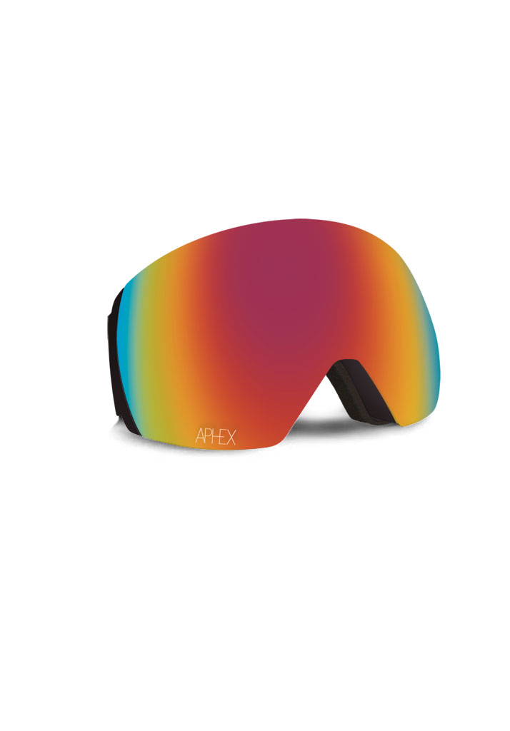 MASCHERA SNOWBOARD APHEX STYX MATT BLACK BLACK (SENZA STRAP) REVO RED U