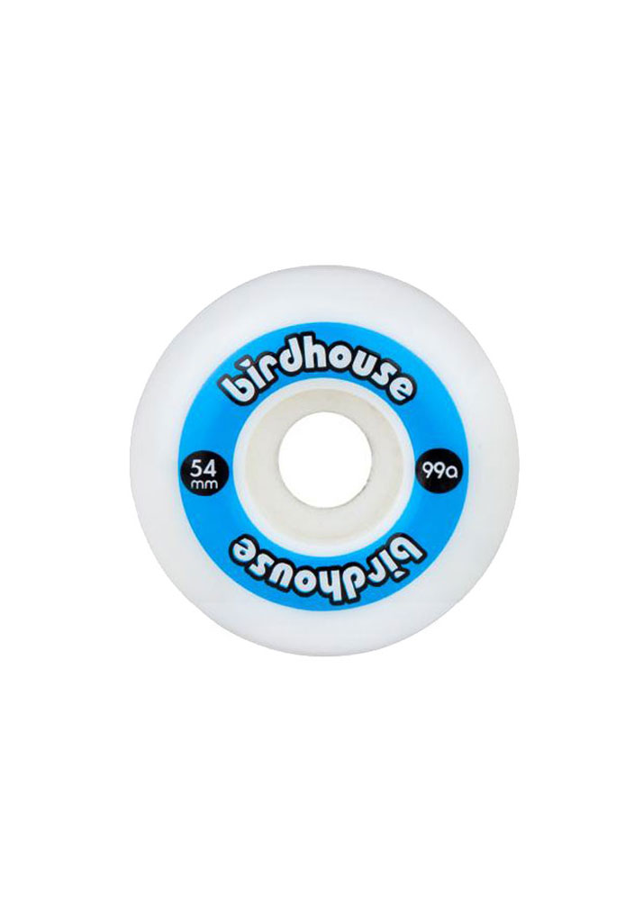 RUOTE SKATE BIRDHOUSE WHEELS LOGO 99A 54mm BLUE