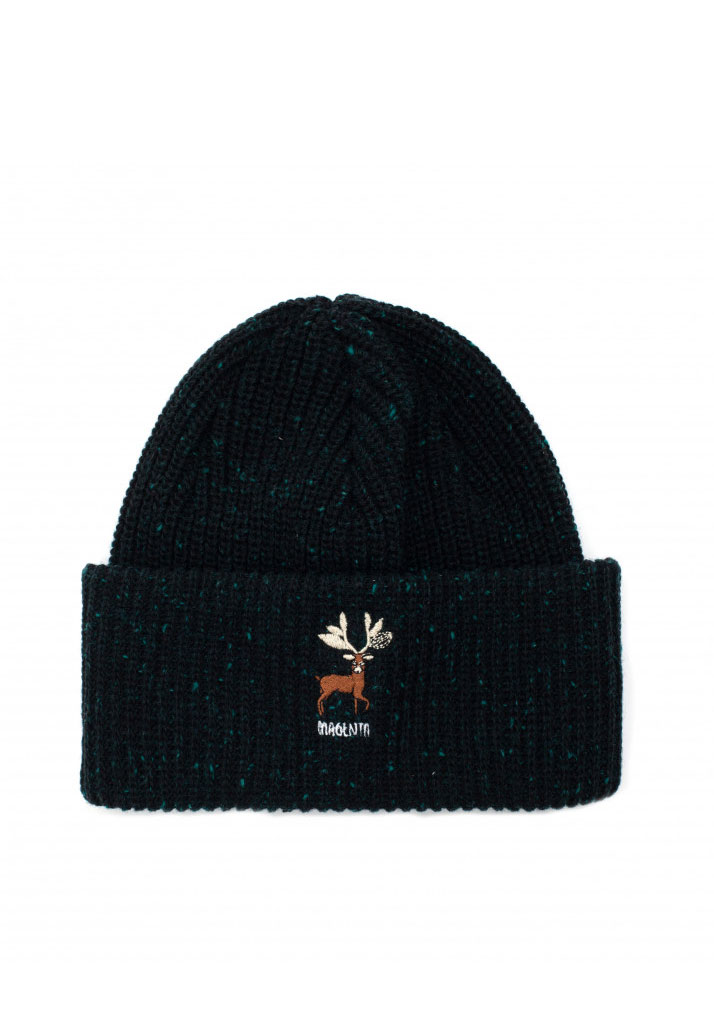 BERRETTA MAGENTA SKATEBOARDS DEER BEANIE BLACK U