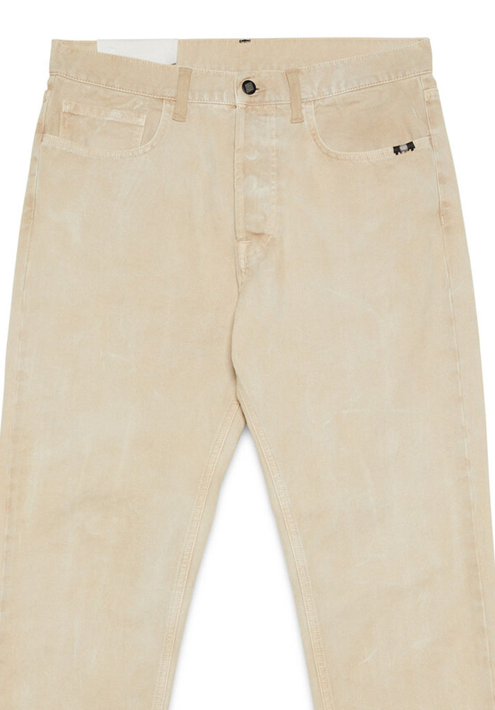 PANTALONI AMISH JEREMIAH STRAIGHT CANVAS MUD DYE SAND 30 (Size 30)