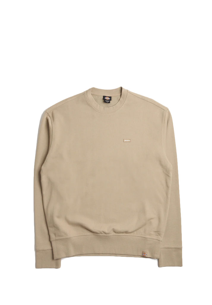 FELPA GIROCOLLO DICKIES CLANCY HEAVYWEIGHT SWEATSHIRT DESERT SAND S (Size S)