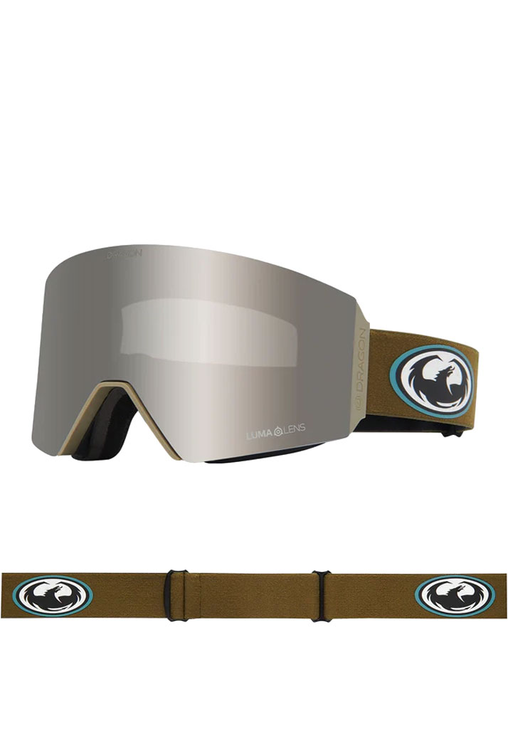 MASCHERA SNOWBOARD DRAGON DR RVX MAG OTG BONUS OLDSKOOL LLSILVERION+LLAMBER