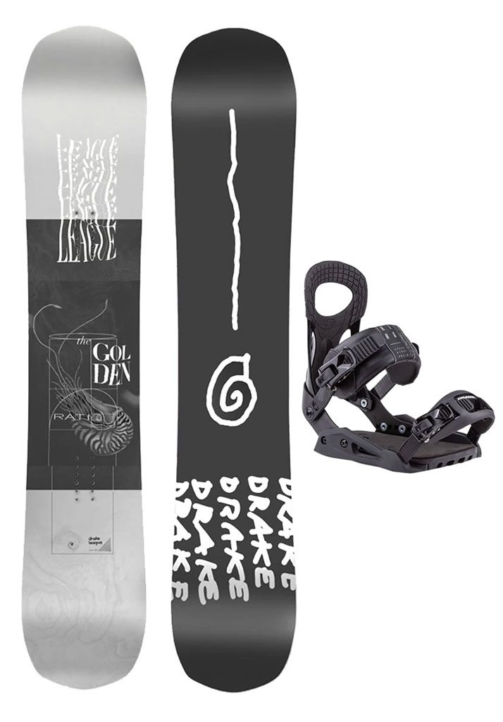 TAVOLA SNOWBOARD DRAKE LEAGUE 2025 + ATTACCHI KING 2025 152 (Size 152)