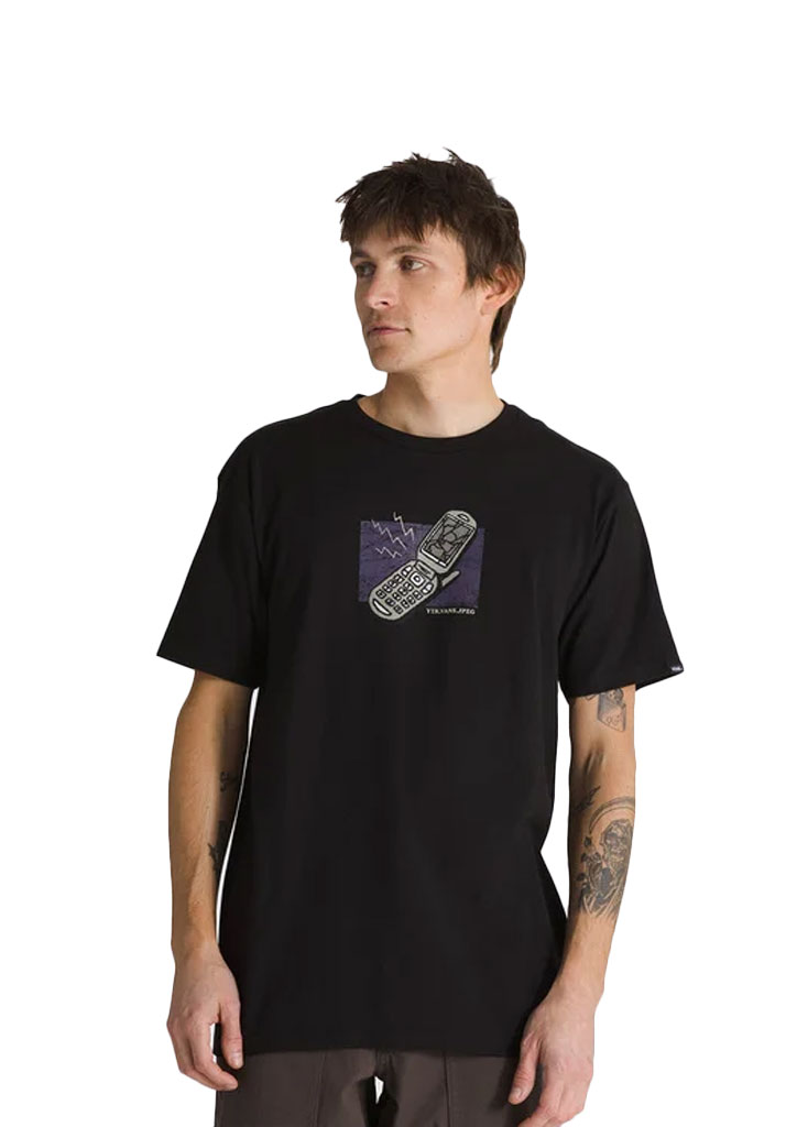 T-SHIRT MANICHE CORTE VANS TAKE THE CALL SS BLACK M (Size M)