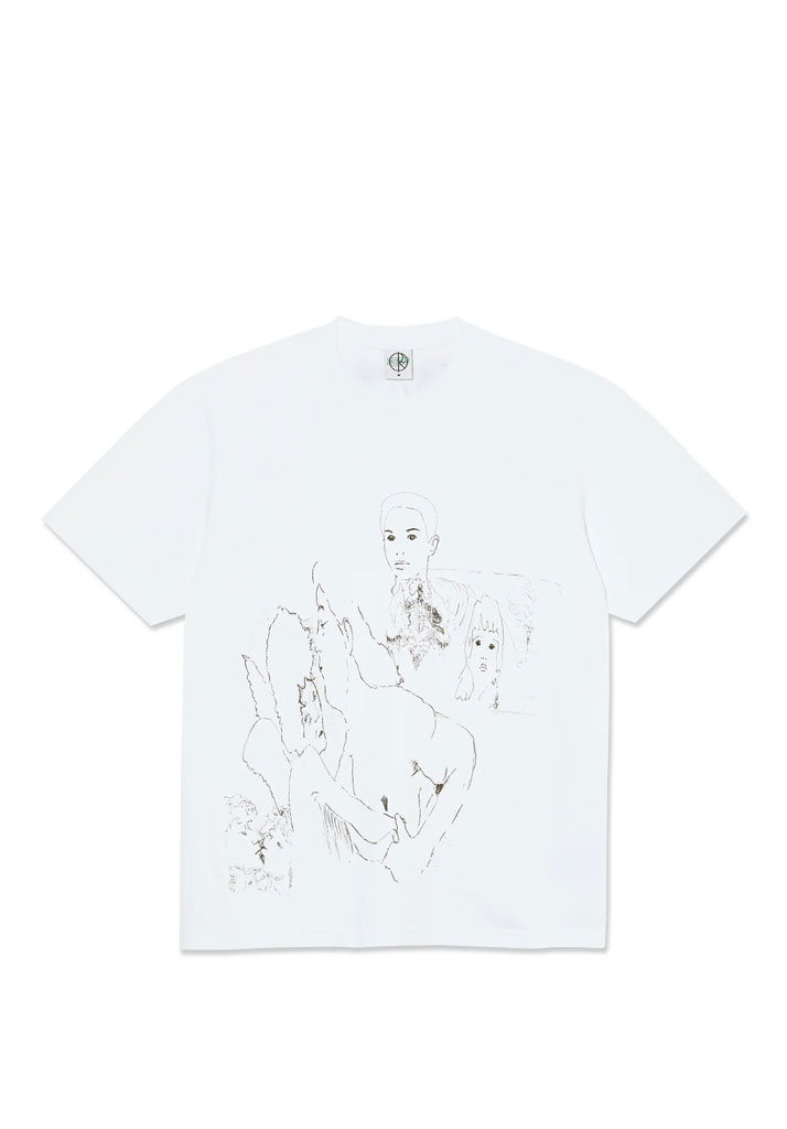 T-SHIRT MANICHE CORTE POLAR SKATE CO. STEVE TEE | REVE WHITE S (Size S)