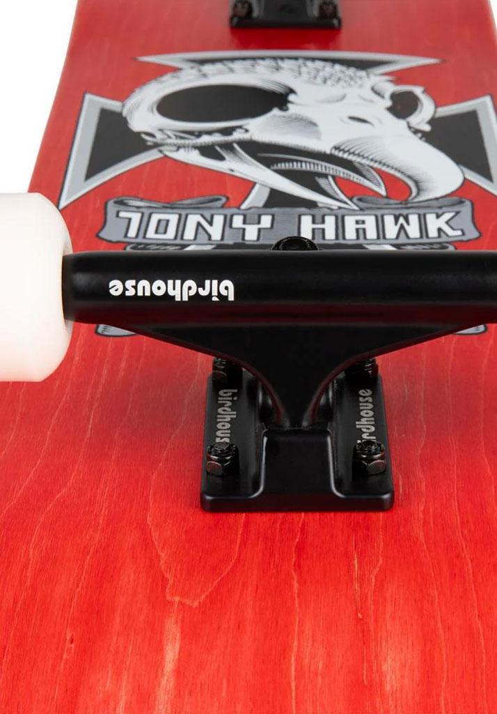 SKATE COMPLETO BIRDHOUSE STAGE 3 HAWK SKULL 2 8.25" RED U