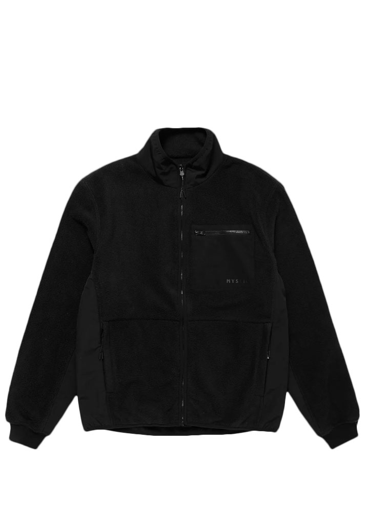 GIACCA MYSTIC DTS FLEECE ZIP THRU SWEAT 900 BLACK S (Size S)
