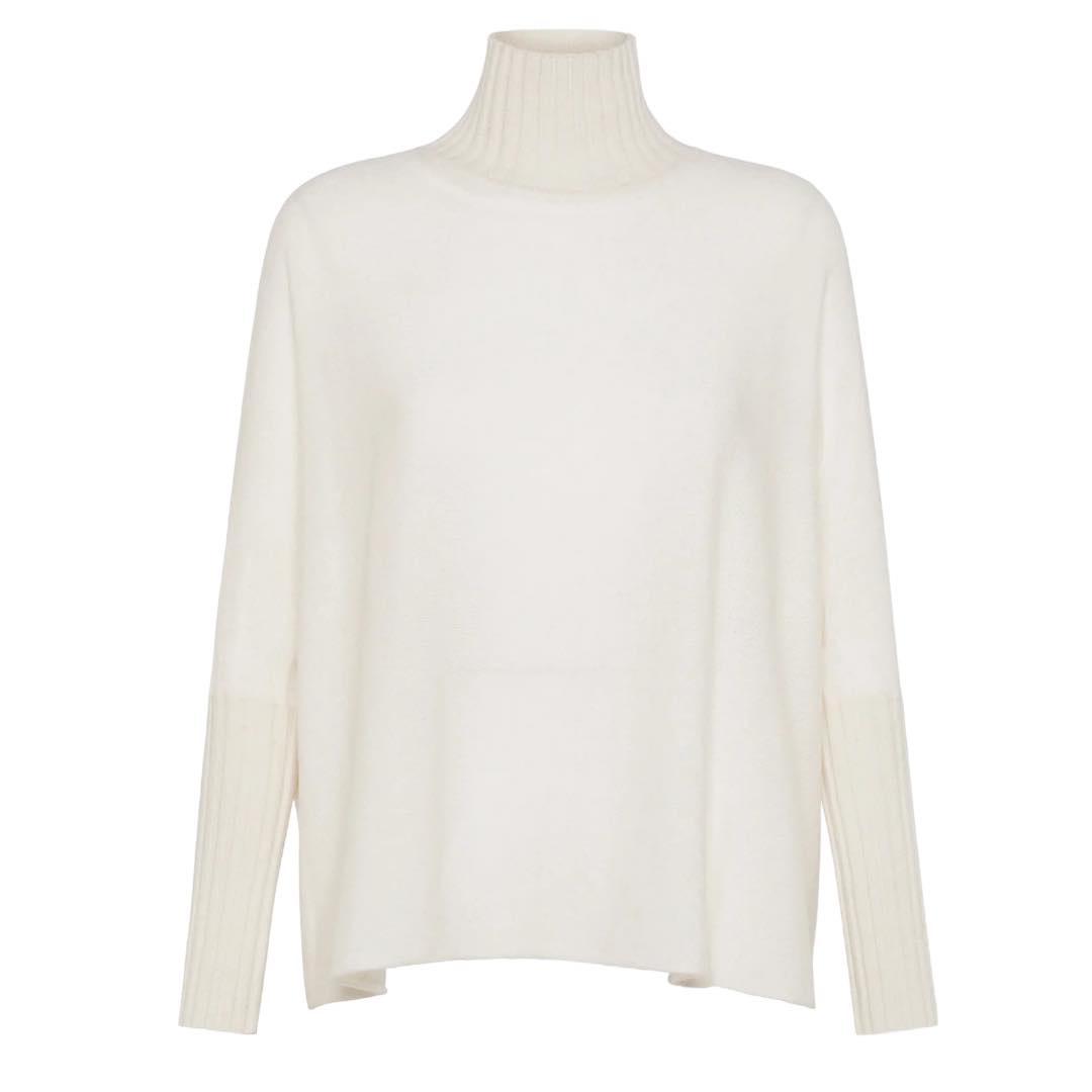 Deha Pullover Collo Alto (SMALL, MILK WHITE)