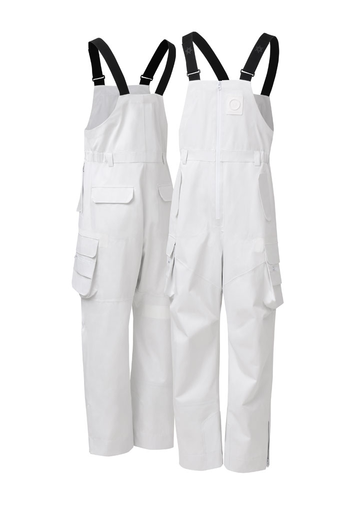 PANTALONI SNOWBOARD SNOWALL BIB PANTS CREW WHITE S (Size S)