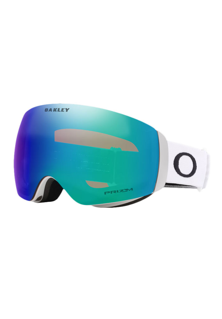 MASCHERA SNOWBOARD OAKLEY FLIGHT DECK M MATTE WHITE PRIZM SNOW ARGON IRIDIUM