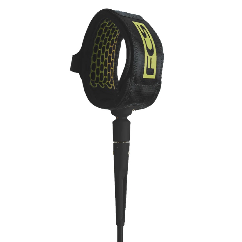 FCS LEASH 5'' COMP ESSENTIAL COAL LIME NEW