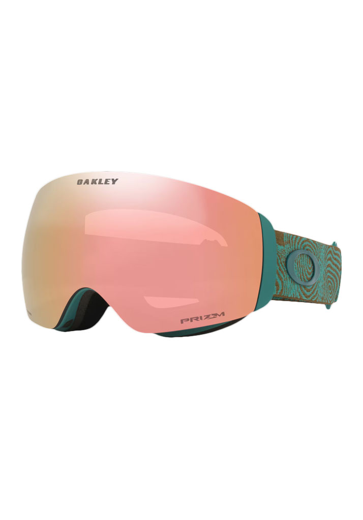 MASCHERA SNOWBOARD OAKLEY FLIGHT DECK M PACIFIC TRAILS PRIZM ROSE GOLD IRIDIUM